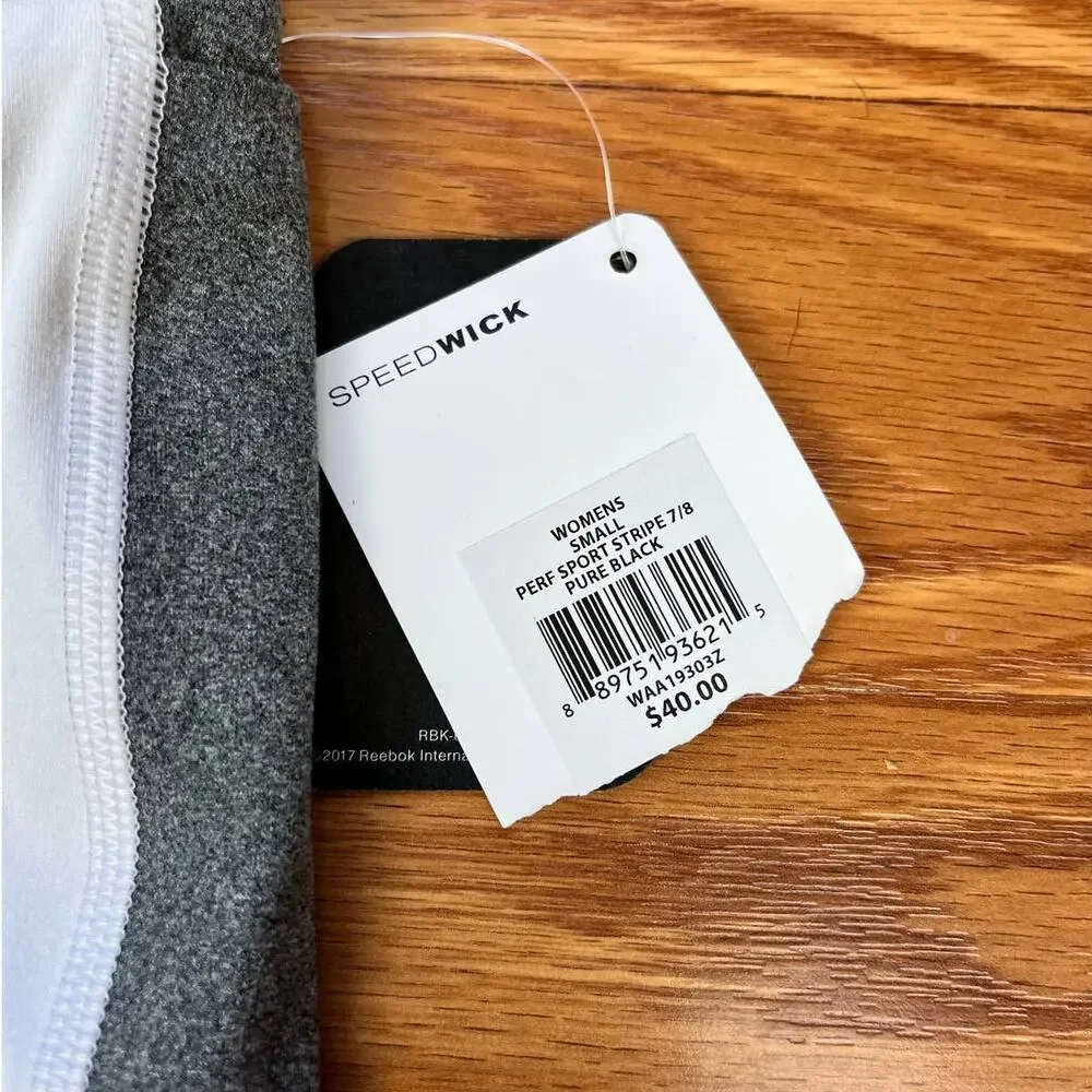 NWT Reebok Performance Sport High Waist 7/8 Ankle Leggings Sz S